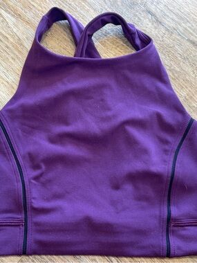 lululemon athletica Purple High-Neck Sports Bra